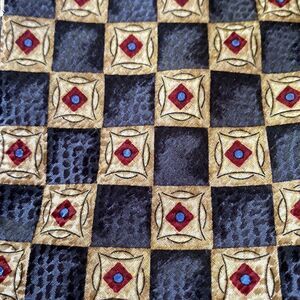 ☀️ JOS. A. Bank 100% Silk Executive Tie | Geometric Pattern
